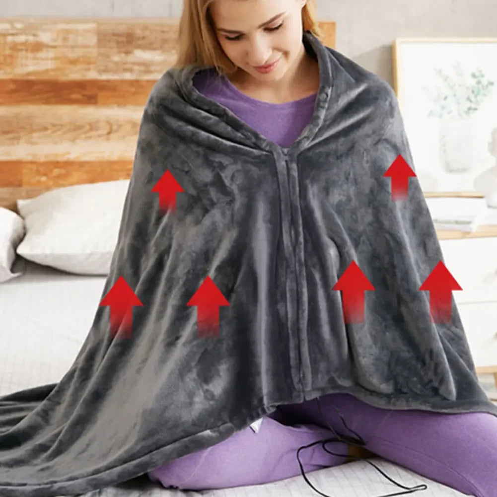 USB Heated Blanket &ndash; Three Heating Levels for Fast Warmth