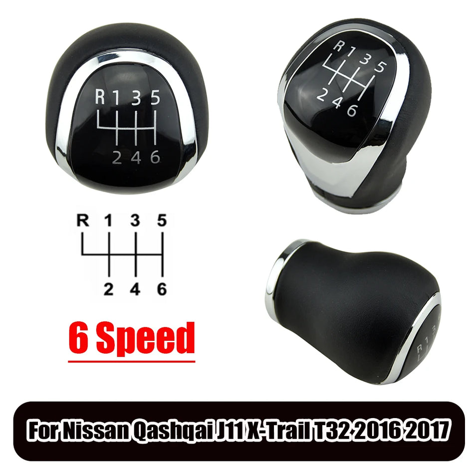 Palanca de Cambios Manual de Cuero para Nissan Qashqai J11 X-Trail T32