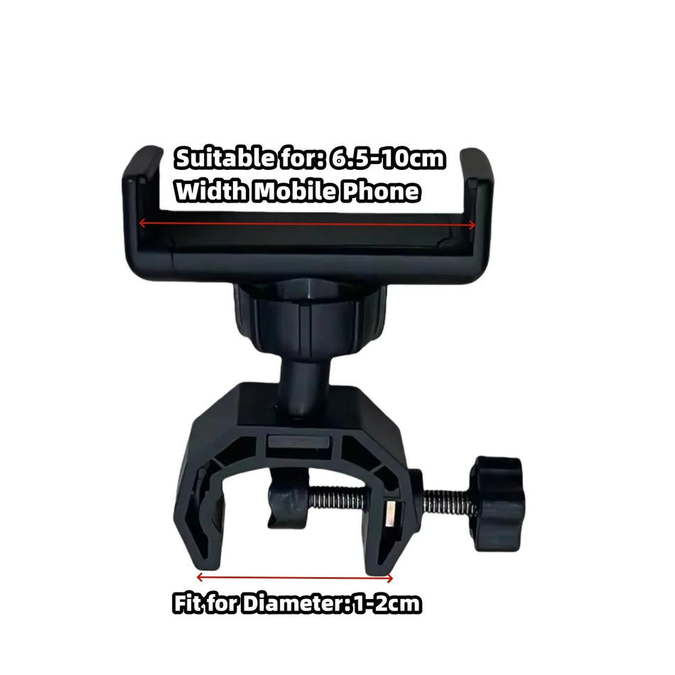 Phone Mic Stand Holder - 360 Degree Rotation Mount Bracket