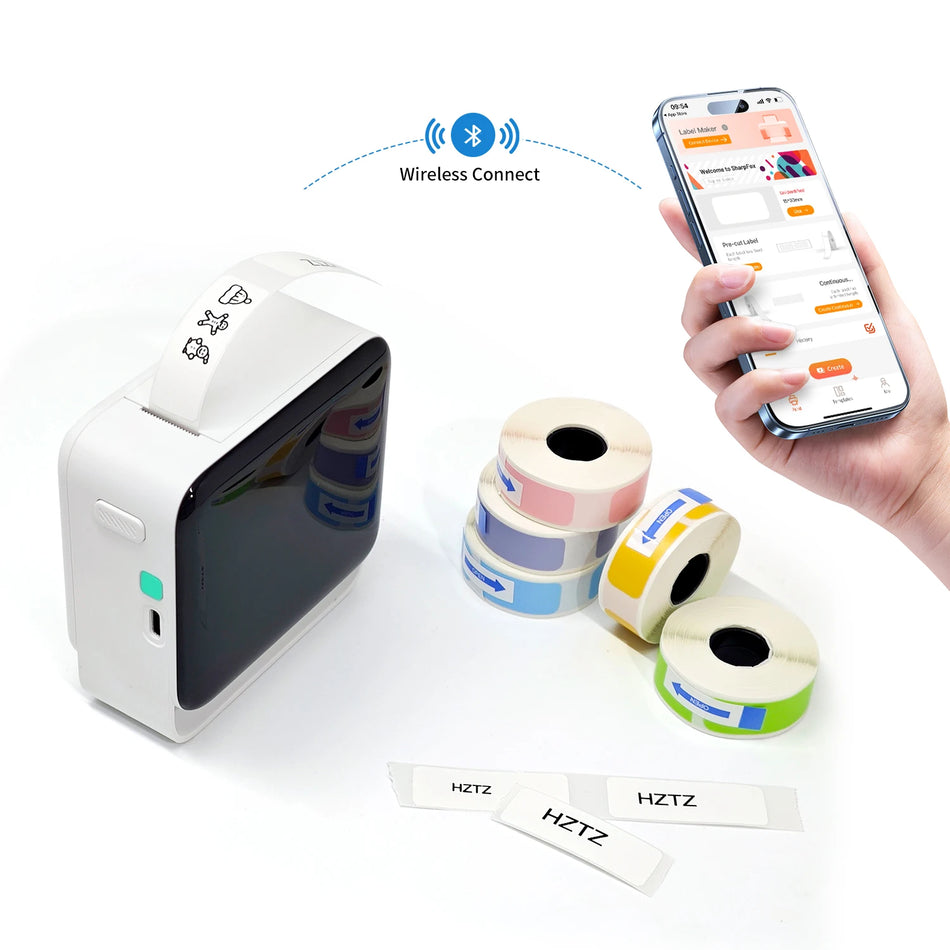 Label Maker With Paper Roll For Storage &ndash; UltraSlim