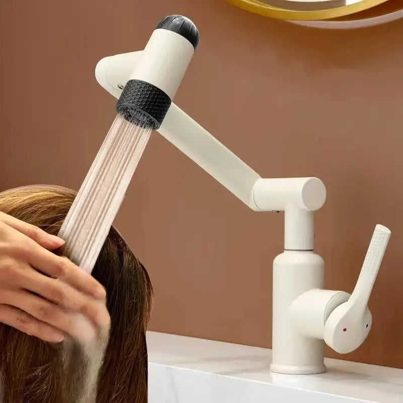 4 Modes Basin Faucet &ndash; Desk Mounted Hot Cold Rotation