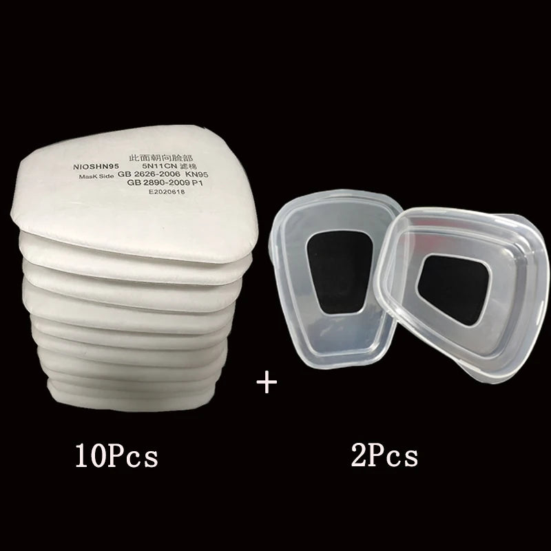 6001/6002/6004 Cartridge Box 5N11 Cotton Filters Set &ndash; Superior Protection for Dust and Gas Masks Filters and Covers