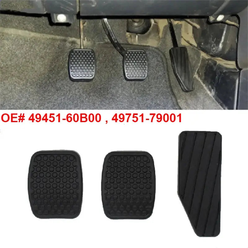 Rubber Brake Pedal Pads For Suzuki Swift Matiz Tico by InterCyprus Trading Ltd