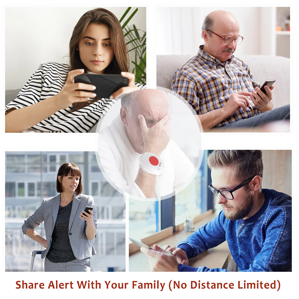 Topvico Tuya Panic Button WIFI &ndash; Senior Fall Alerts