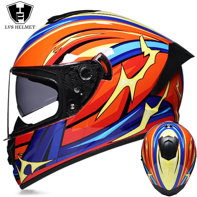 Full Face Racing Helmet Winter Visor &ndash; Double Visor Warmth