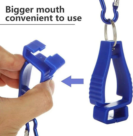 Glove Clip Hanger - Aluminium Alloy Safety Holder for Work Gloves