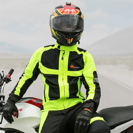 JK-21 &ndash; High Visibility Breathable Summer Motorcycle Jacket