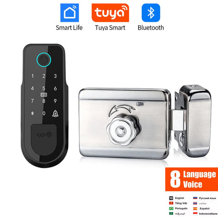 Bluetooth Tuya App Fingerprint Smart Door Lock | Secure, Smart, and Convenient Access