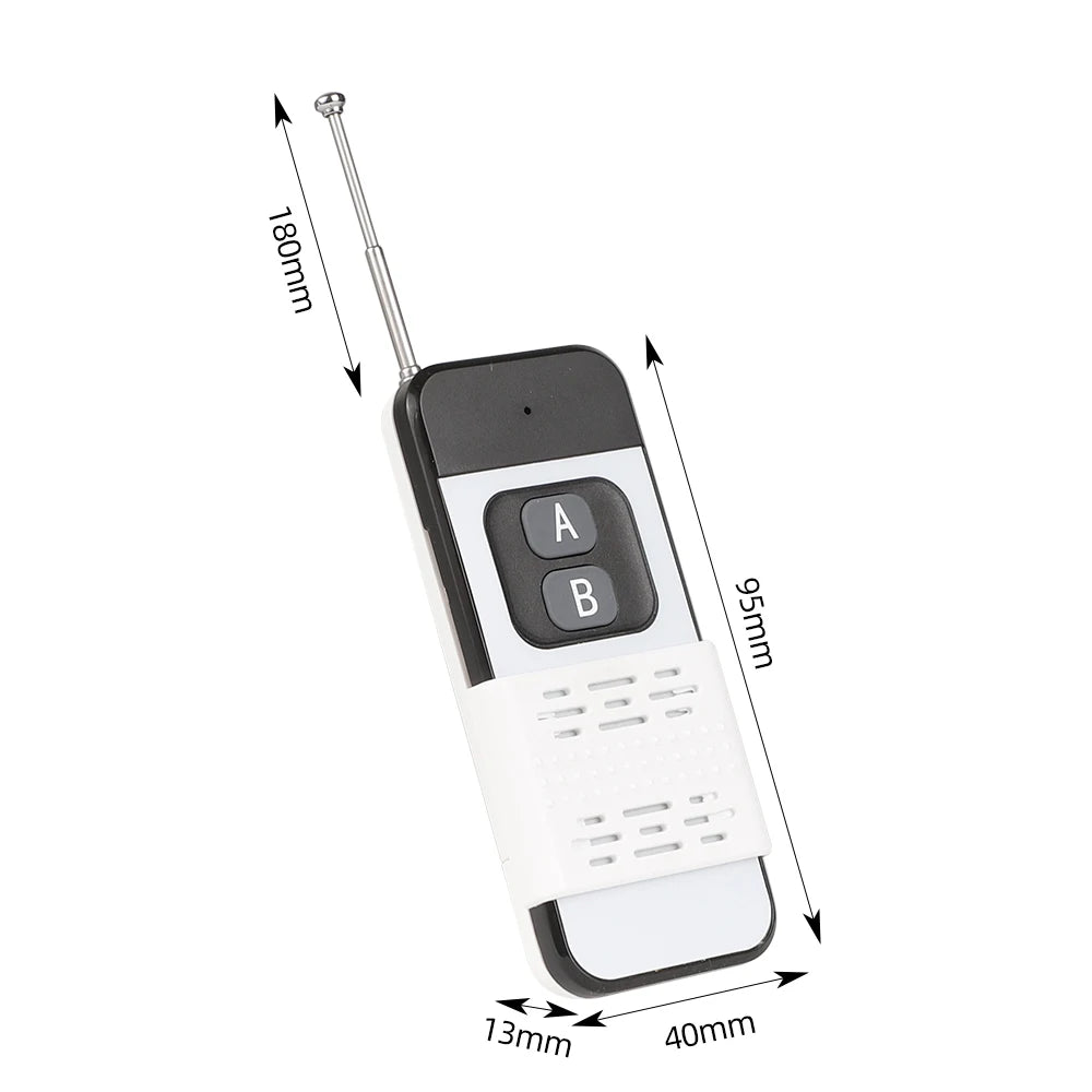 433MHz Wireless Remote Control with 1-4 Keys for Gates and Garage Doors