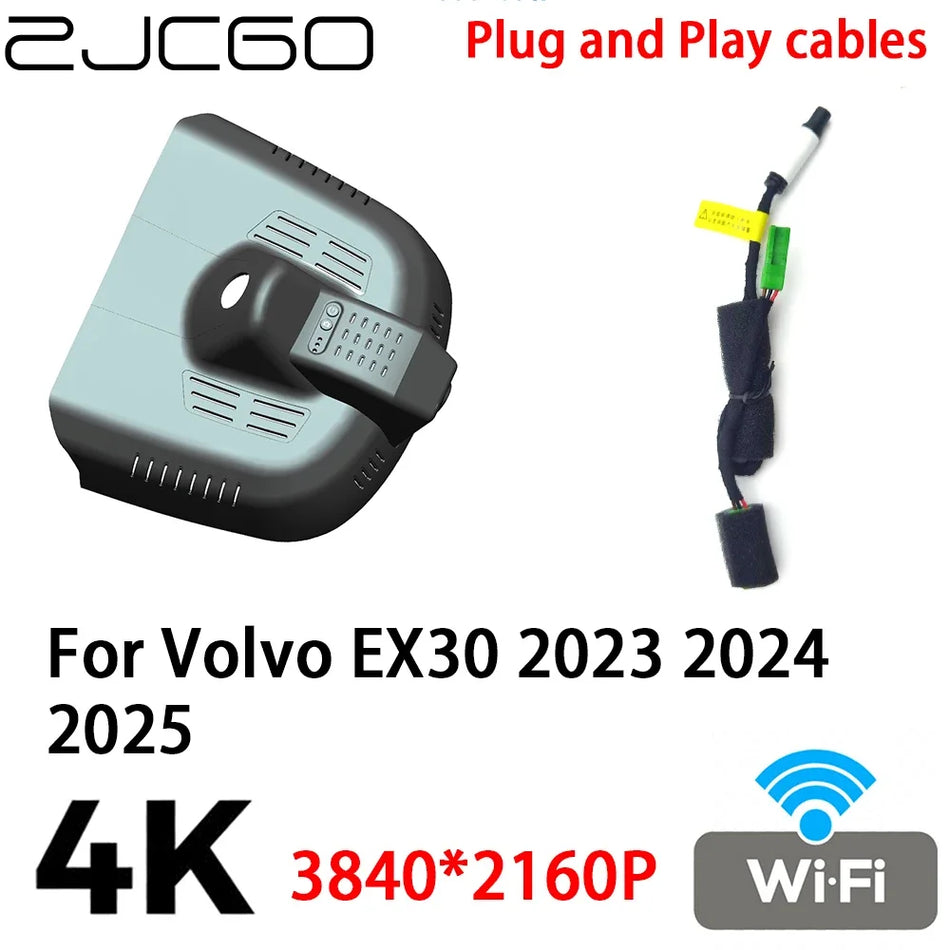 Volvo EX30 İçin 4K Ön Kayıt Park Modu, Tak ve Çalıştır Kurulum, Kolay Montaj