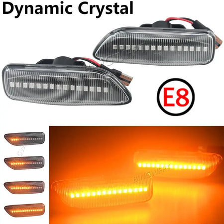 OEM # 30722641 34432641 Dynamic LED Amber Side Marker Blinker Turn Signal Light For Volvo S60 V70 XC90 S80 XC70 1998-2007 by InterCyprus Trading Ltd