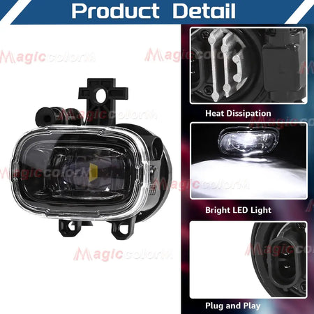 Halogen Led Fog Lamp for Nissan NAVARA NP300 X-trail Xtrail Rogue Kicks Juke Frontier Pathfinder for Mitsubishi Xforce 2024 by InterCyprus Trading Ltd