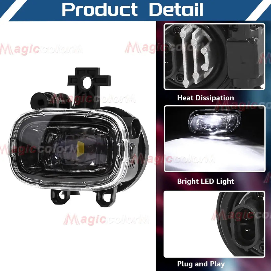 Halogen Led Fog Lamp for Nissan NAVARA NP300 X-trail Xtrail Rogue Kicks Juke Frontier Pathfinder for Mitsubishi Xforce 2024 by InterCyprus Trading Ltd