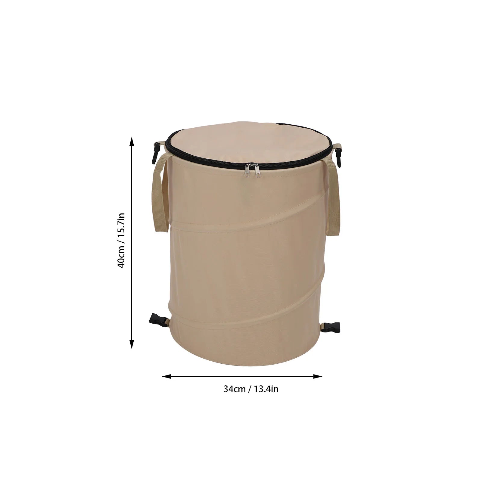 Camping Trash Can &ndash; Large 37.8L Capacity Foldable With Lid