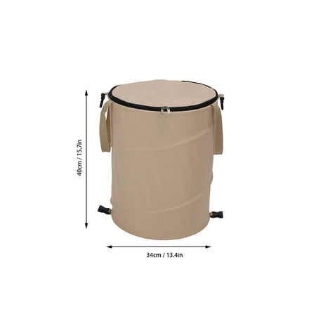 Camping Trash Can &ndash; Large 37.8L Capacity Foldable With Lid