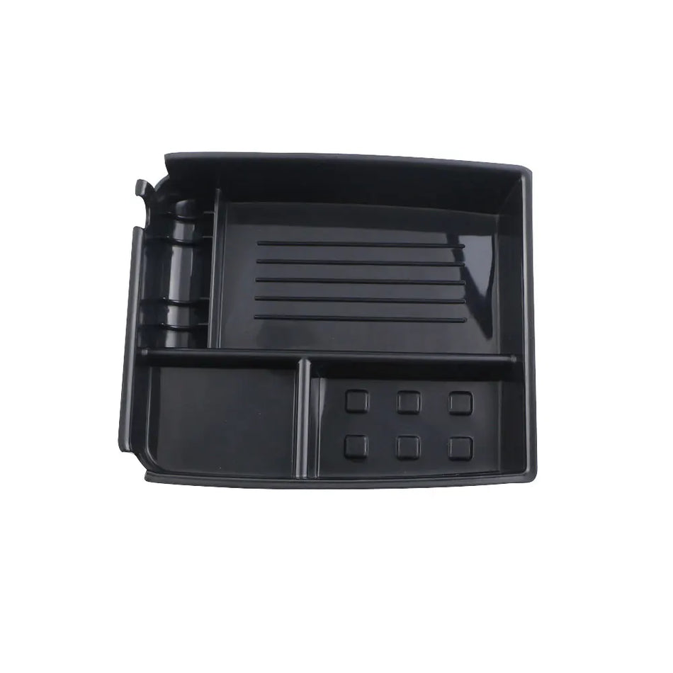 Armrest Box Storage for Kia Sportage 3 R 2011-2015 Black ABS Plastic Finish Tool Free Install