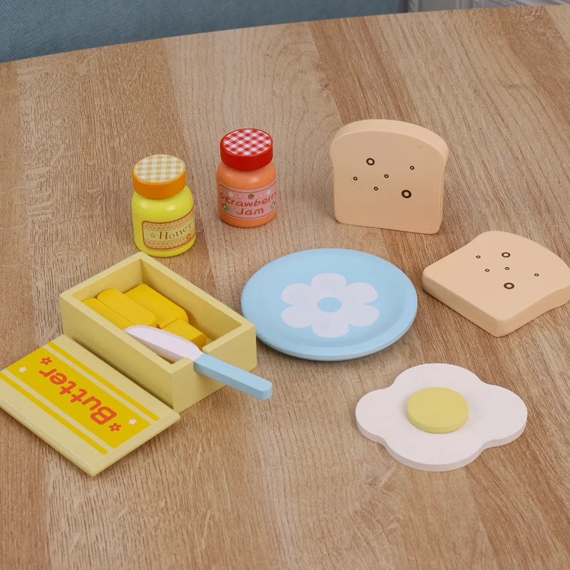 Wooden Kitchen Pretend Play Toaster - Educational Toy