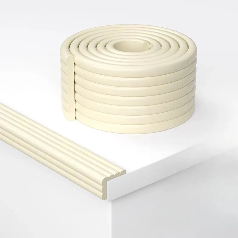 2M Safety Protection Strip | Child-Safe Table &amp; Desk Edge Guard Beige / 2M
