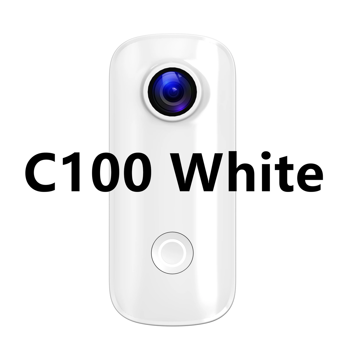 SJCAM C100 Plus Mini Thumb Camera &ndash; 4K Ultra High Definition Recording C100 White / Standard