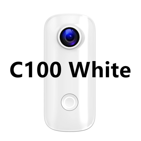 SJCAM C100 Plus Mini Thumb Camera &ndash; 4K Ultra High Definition Recording C100 White / Standard