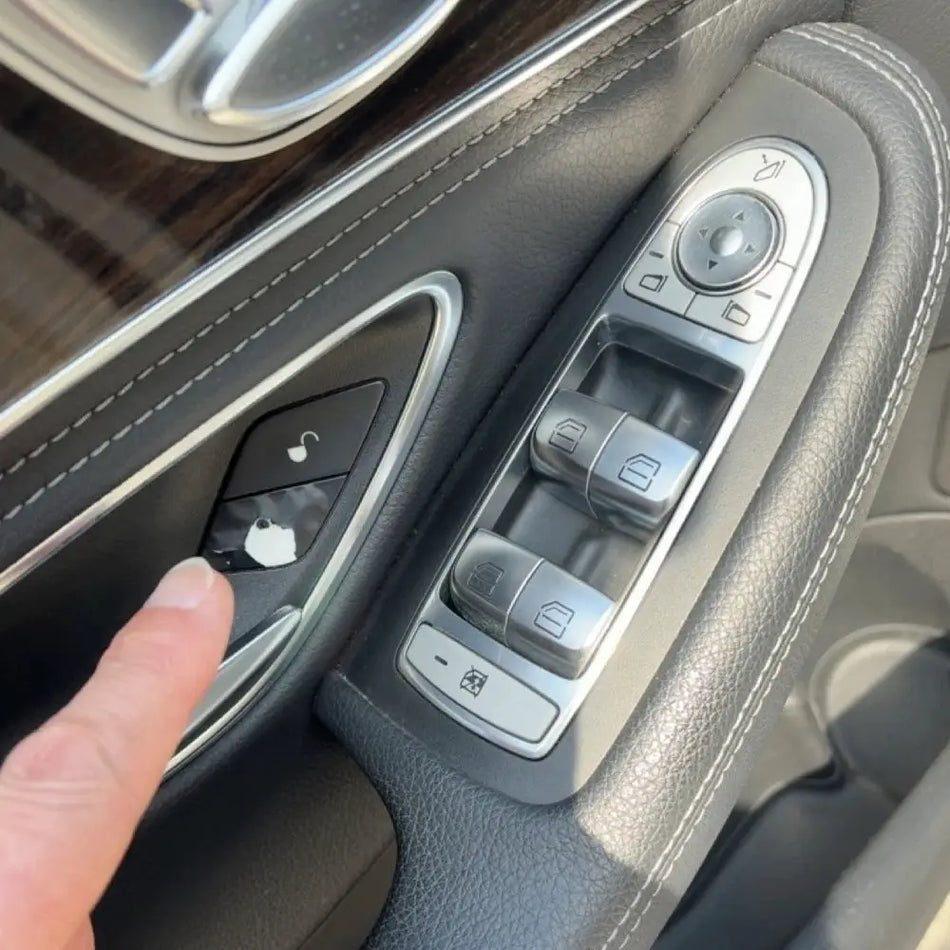 LHD RHD Car For Mercedes Benz C EQC GLC V Class W205 N293 W253 W447 Interior Central Door Lock Unlock Switch Button Cover by InterCyprus Trading Ltd