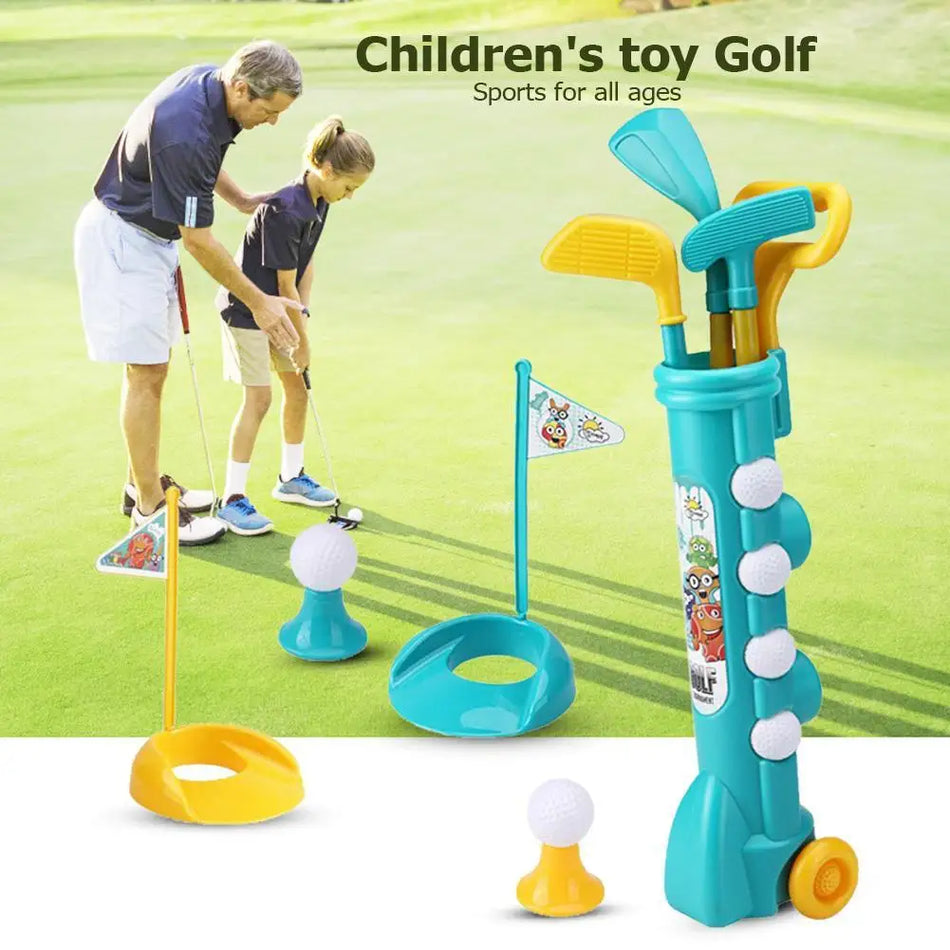 Children Golf Set with Backpack &ndash; Portable Outdoor Fun