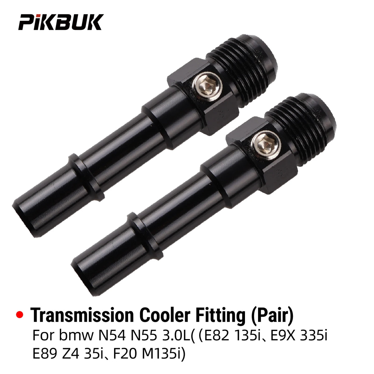Transmission Cooler Fitting 10AN Aluminum Pair For BMW N54 N55 by InterCyprus Trading Ltd