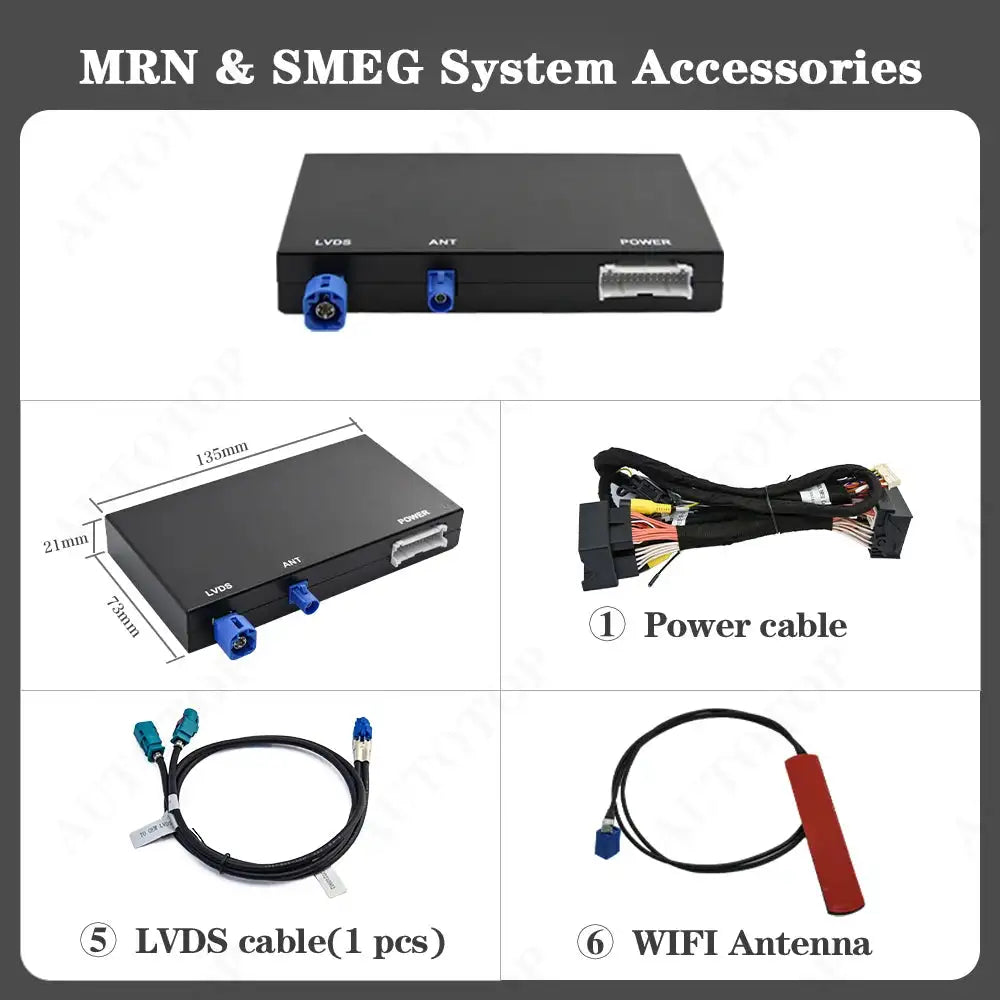 Autotop Wireless CarPlay Android Auto Converter For Peugeot