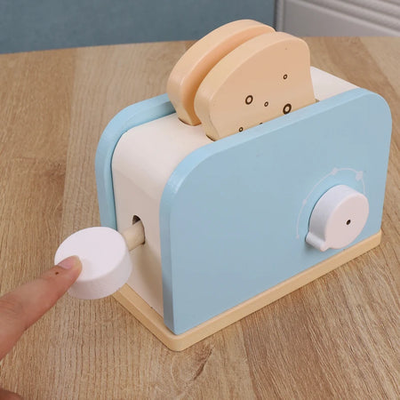Wooden Kitchen Pretend Play Toaster - Educational Toy