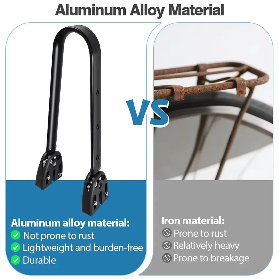 Gruscykel Aluminiumlegering Bagagehållare med 10L Kapacitet, Vattentät PVC-design