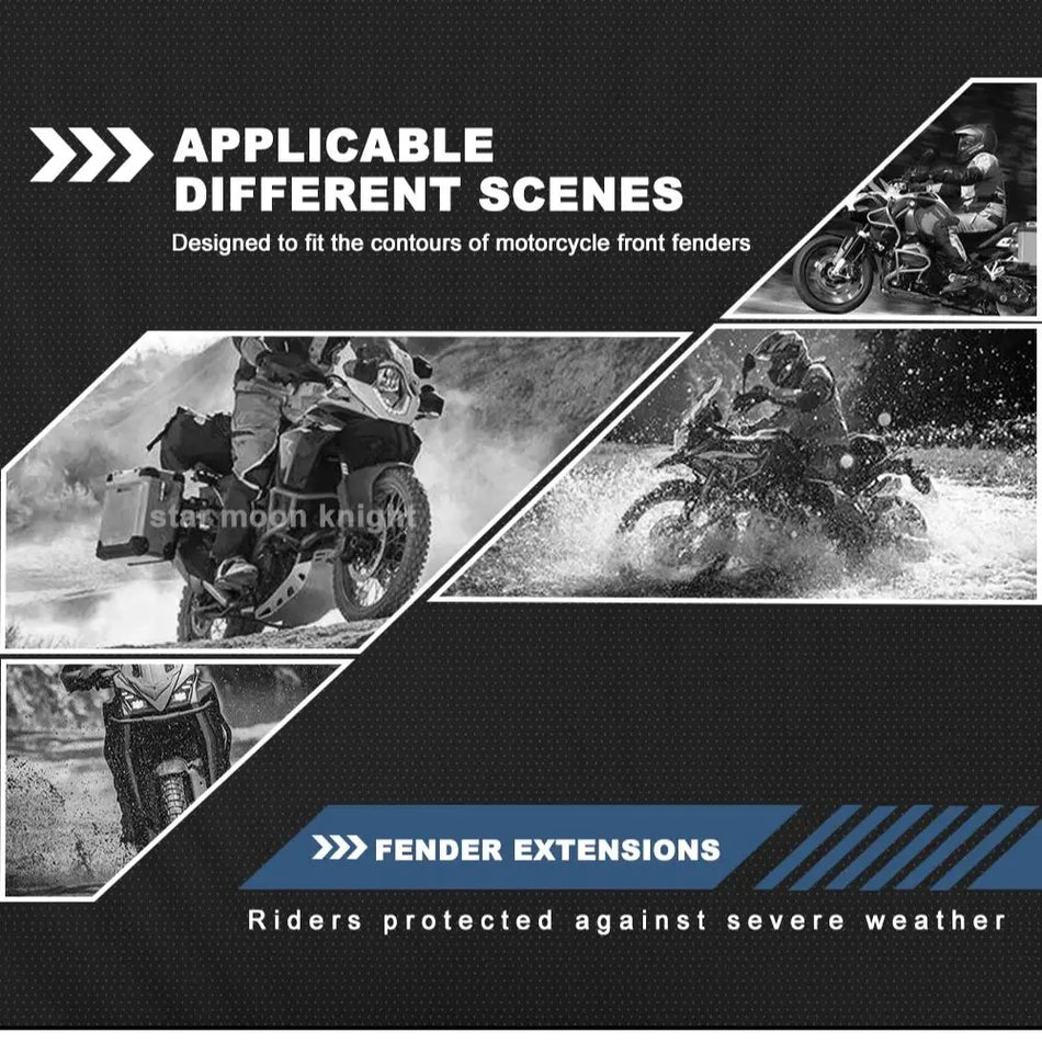 BMW R 1200 GS skærmforlængere, beskyttelse til R 1200 GS Adventure, Rallye, Exclusive 2013-2018