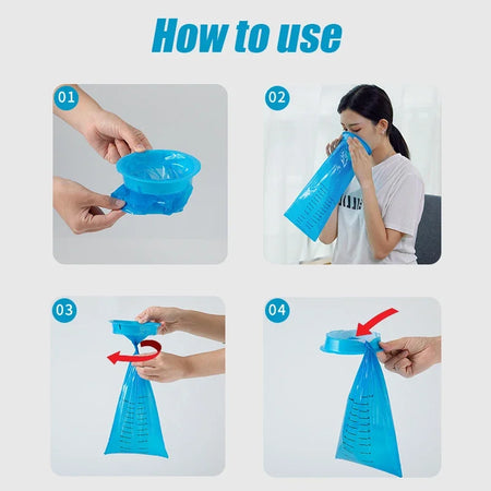 5-50Pcs 1000ML Portable Disposable Vomit Bag &ndash; Travel Use