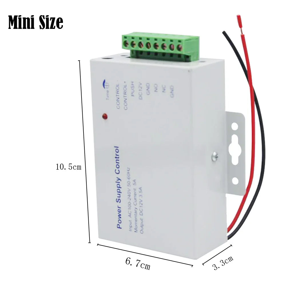 KDB05 &ndash; Compact 12V 5A Power Supply with RFID Door Access 12V 5A White