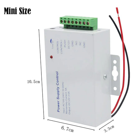 KDB05 &ndash; Compact 12V 5A Power Supply with RFID Door Access 12V 5A White