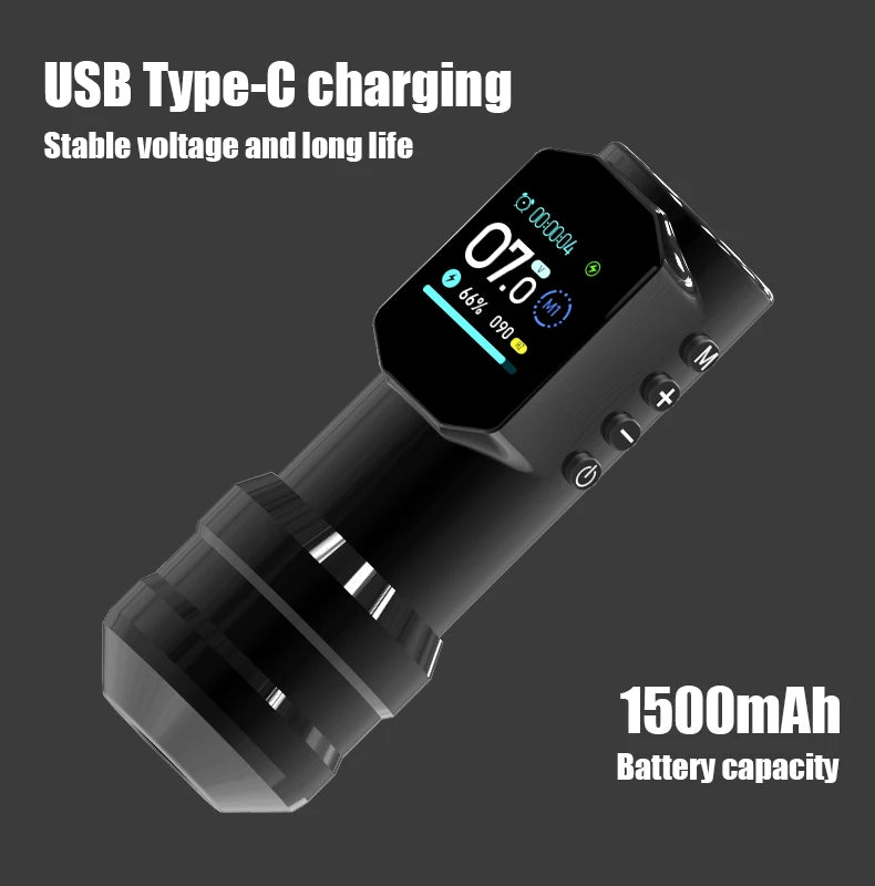 Black Warrior DM Wireless Tattoo Machine &ndash; Low Noise Motor