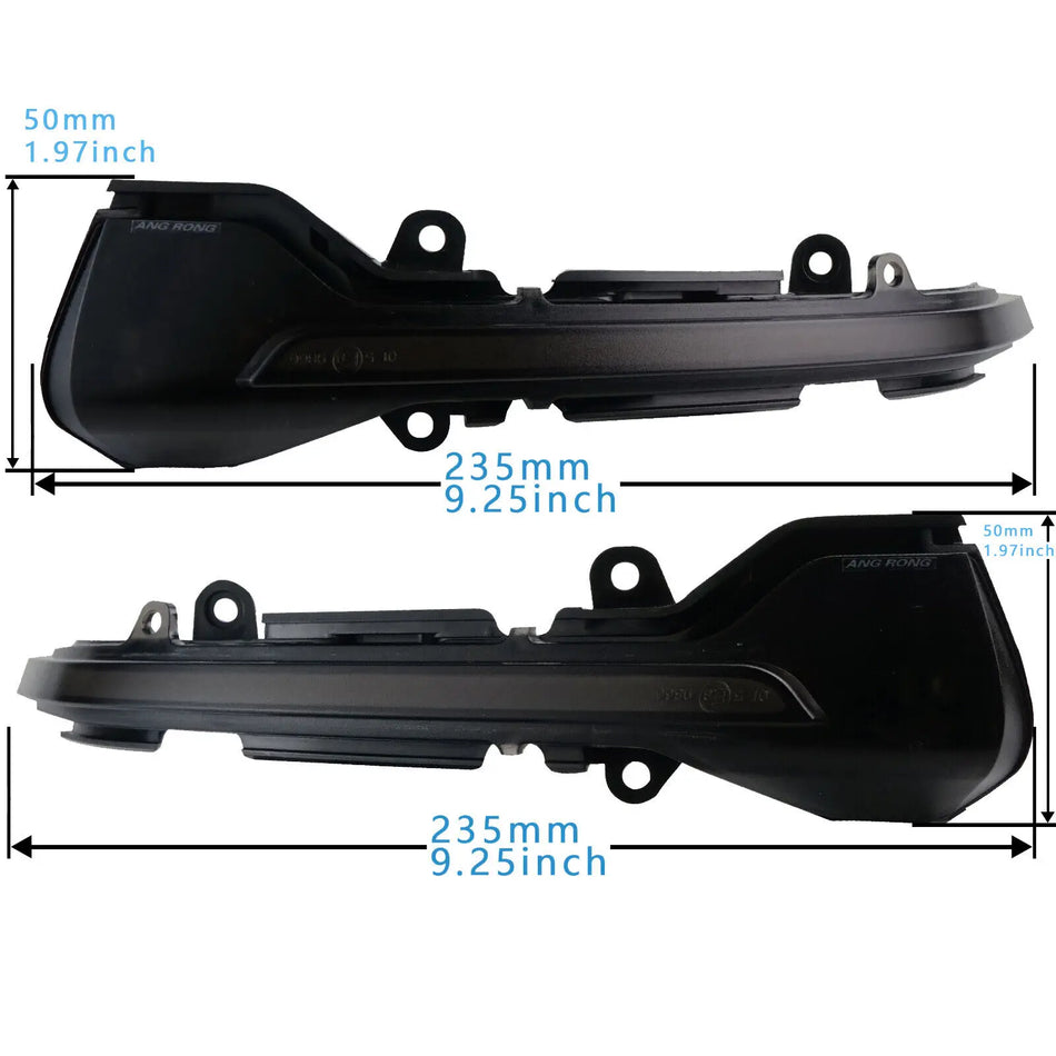 Pair Of Amber Dynamic LED Front Door Wing Mirror Indicator Lights For Seat Ibiza MK5 Arona Leon Set