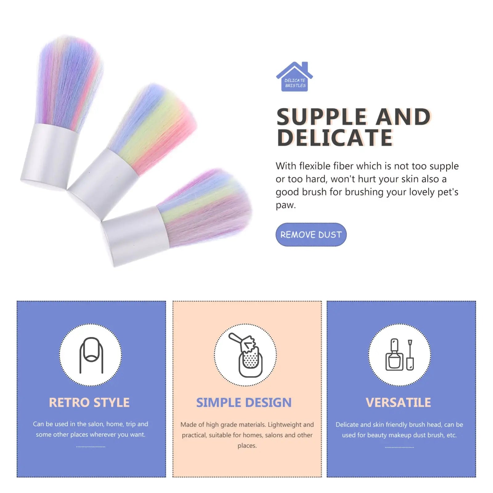 YIKOOLIN Colorful Dust Brush Dip Powder Nail Kit &ndash; Fast