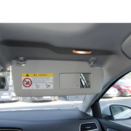 Gray Front Sun Visor Panel Makeup Mirror Light &ndash; Enhanced Visibility for Makeup Touch-Ups
