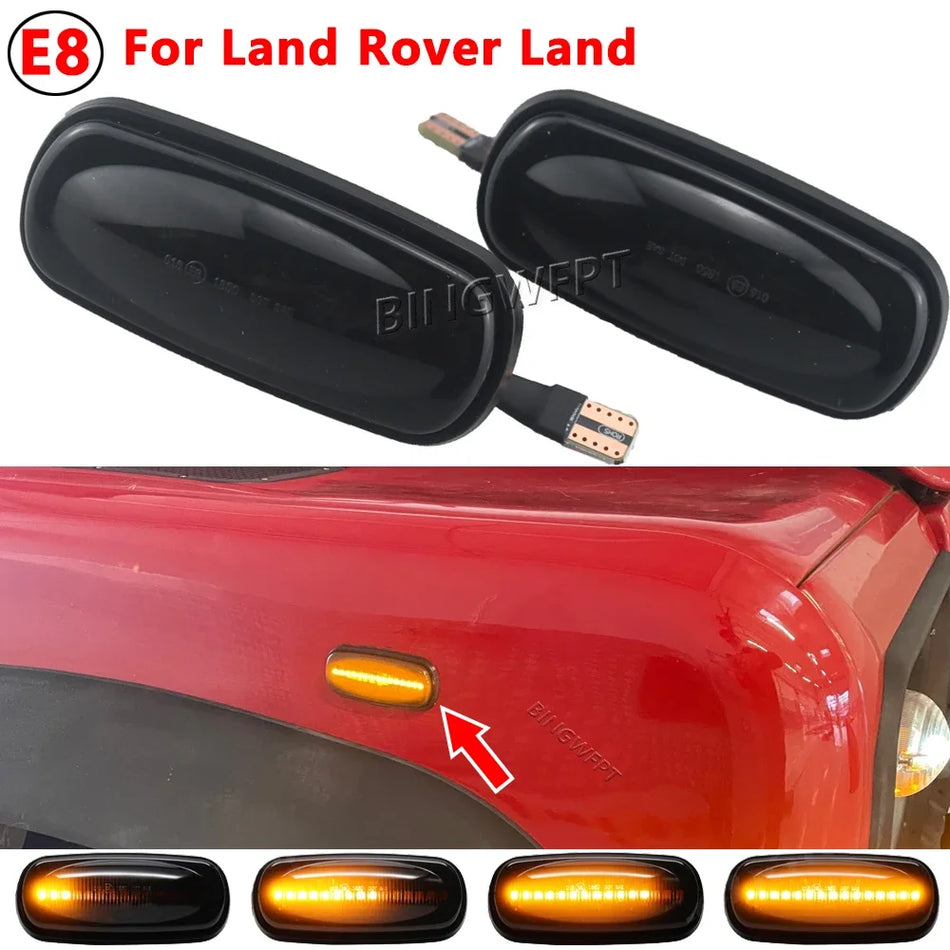 Dinamična LED stranska marker svetilka za vodno tekočino za Land Rover Discovery 2