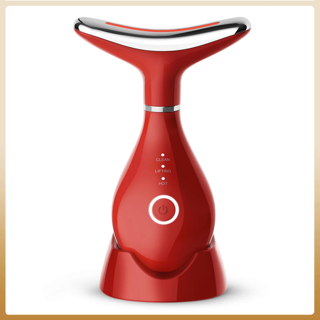 MONAI Neck Facial Lifting Device &ndash; LED Photon Therapy red