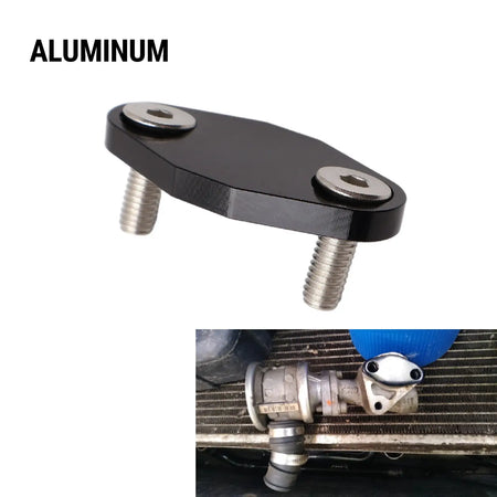 PIKBUK For VW Audi 1.8T 1.8 T Air Injection Block Off Plate Combi Valve Delete SAI MK4 B5 Aluminum by InterCyprus Trading Ltd
