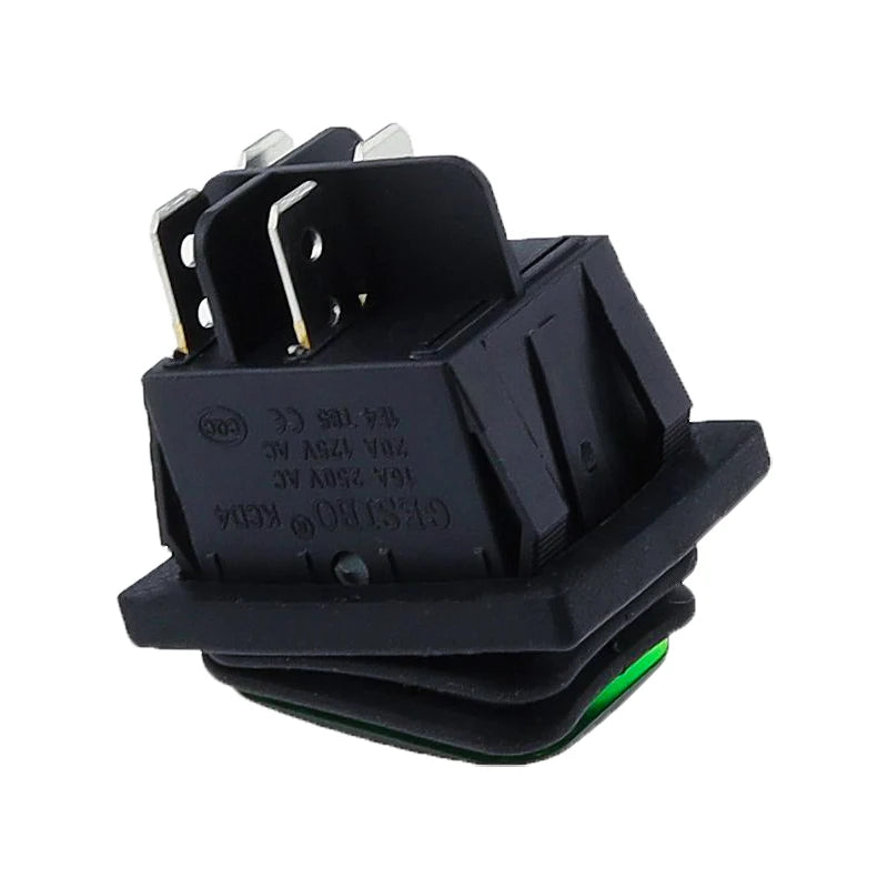 30x22 Heavy Duty Waterproof Rocker Switch &ndash; Reliable 12V Red LED Illumination