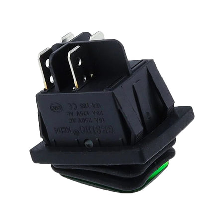 30x22 Heavy Duty Waterproof Rocker Switch &ndash; Reliable 12V Red LED Illumination