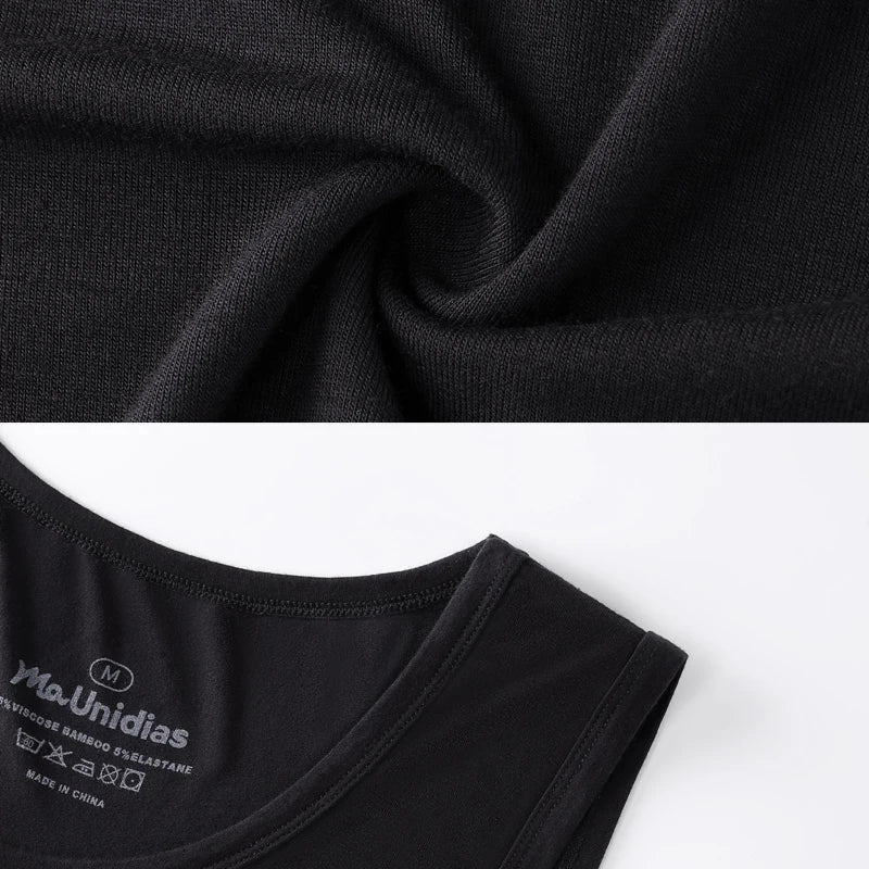 Men's Bamboo Fiber Compression Tank Tops - 2 Pack