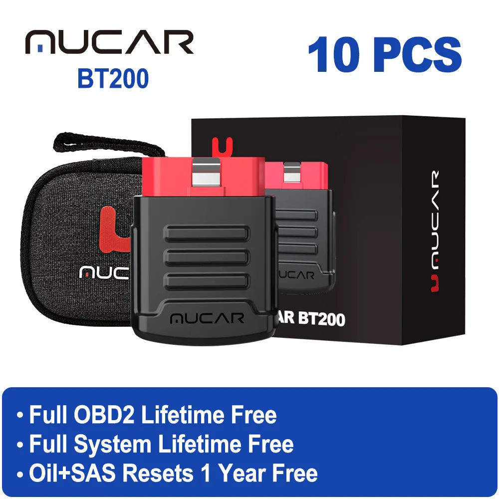 MUCAR BT200 PRO OBD2 Scanner - Free Firmware Updates 10 PCS BT200 / spain