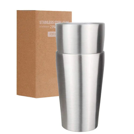Coffee Mugs Set Of 2 16oz Stainless Steel &ndash; Insulated A Set of 2 / 16oz