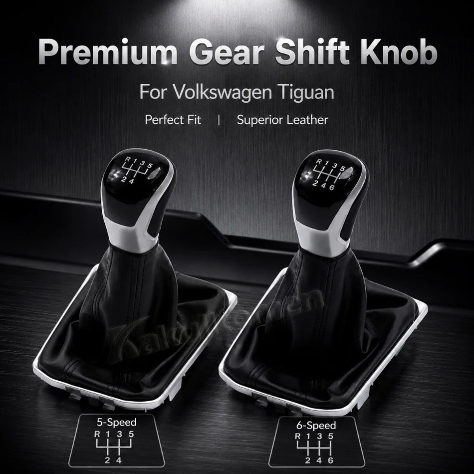 Páka řazení s černým koženým krytem pro VW Tiguan 2017-2023 5NB711113F