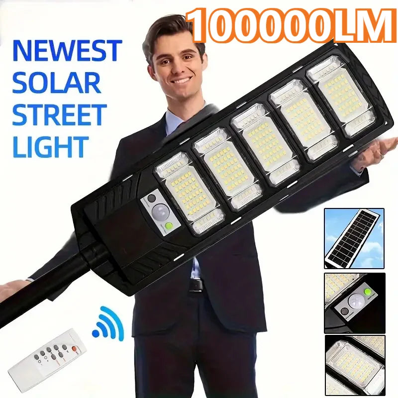 100000LM Solar Light &ndash; Dusk To Dawn Outdoor Street Lamp