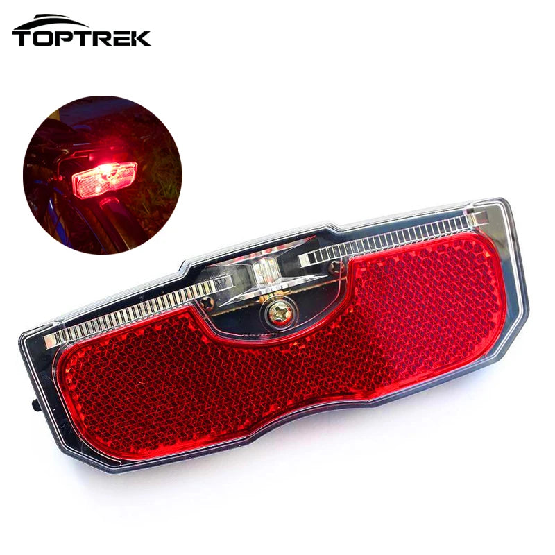 Ποδηλατικός Φορτωτής Φωτιστικό LED Πίσω Φως Με Ανακλαστική Ασφάλεια Αδιάβροχο ABS