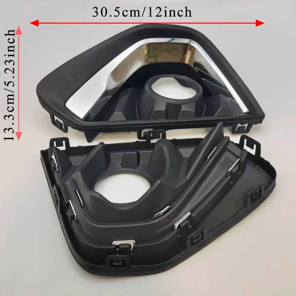 Front Fog Light Bezel Trim Set Pair for Haval F7 F7x 2018-2022 by InterCyprus Trading Ltd